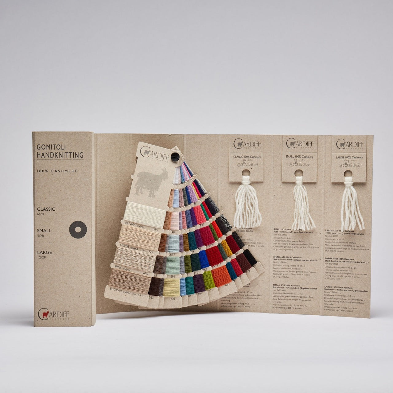 Color card cashmere yarns