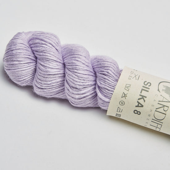 Wollstrang, Kaschmirwolle mit Seide, SILKA 8, Farbe Lavendel 01