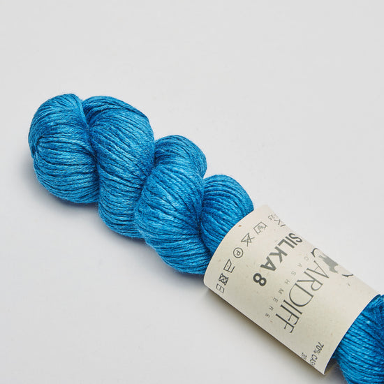 Wollstrang, Kaschmirwolle mit Seide, SILKA 8, Farbe Grünblau 04