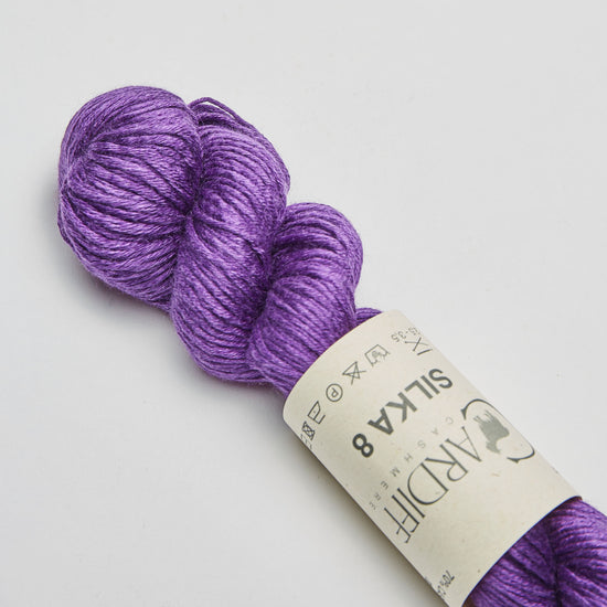 Wollstrang, Kaschmirwolle mit Seide, SILKA 8, Farbe Violett 10