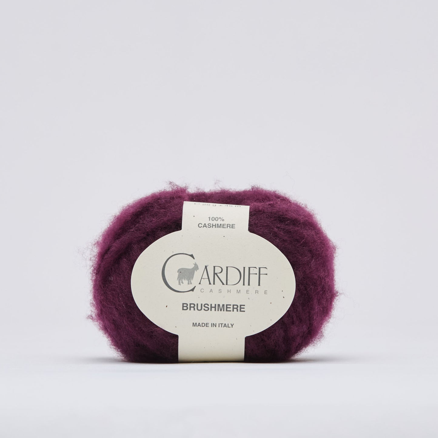 Cardiff Cashmere Brushmere – 100% Cashmere gebürstet, stark flauschig, Nadelstärke 6–6,5 mm