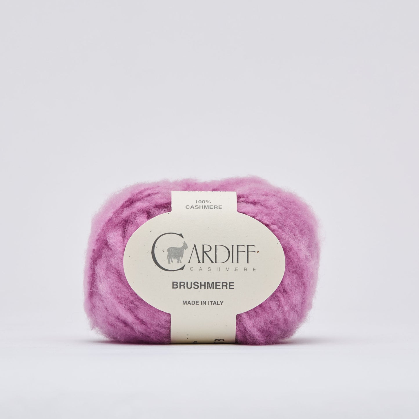 Cardiff Cashmere Brushmere – 100% Cashmere gebürstet, stark flauschig, Nadelstärke 6–6,5 mm