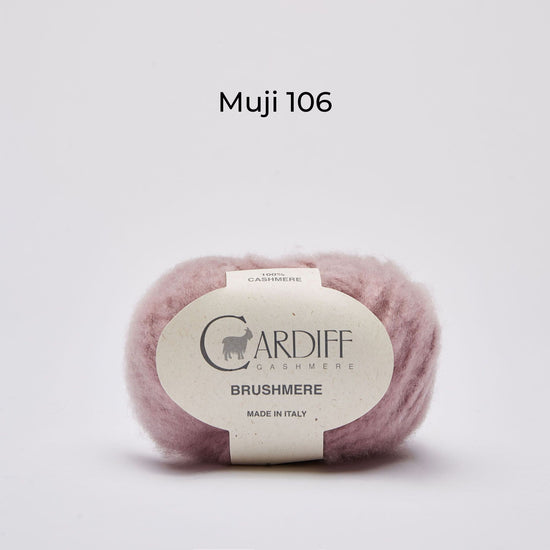 Wollknäuel Kaschmirwolle von Cardiff Brusmehre, Farbe Altrosé, Muji 106