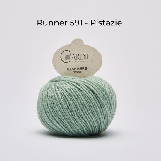 Wollknäuel Kaschmirwolle von Cardiff Cashmere Classic, Farbe Pistazie 591