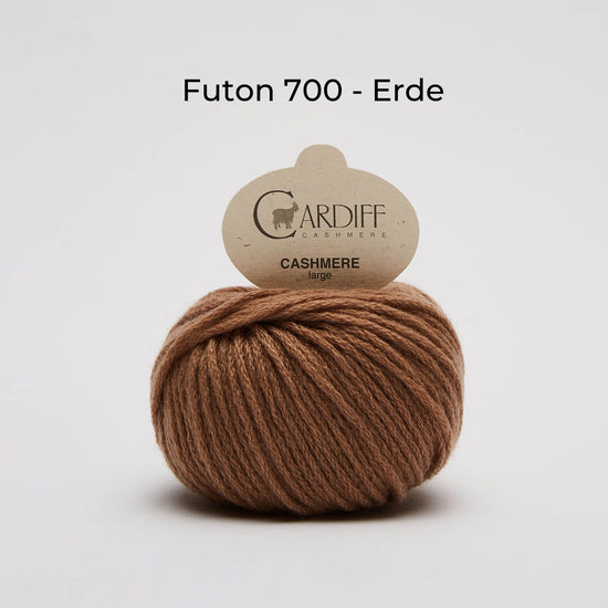 Wollknäuel Kaschmirwolle von Cardiff Cashmere Large, Farbe Erdbraun 700