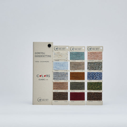 Farbkarte für Classic Garne in Melange und Tweed
