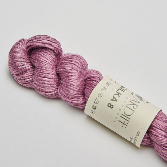 Wollstrang, Kaschmirwolle mit Seide, SILKA 8, Farbe Mauve 02