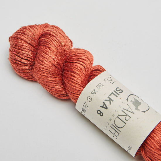 Wollstrang, Kaschmirwolle mit Seide, SILKA 8, Farbe Kupfer, 09