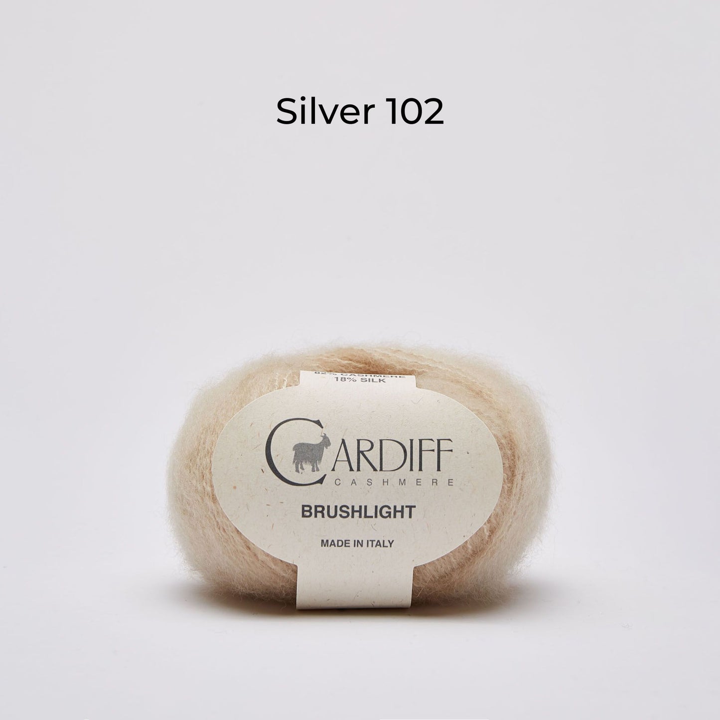 Cashmere wool - Cardiff Cashmere Brushlight - NS 3.5-4mm