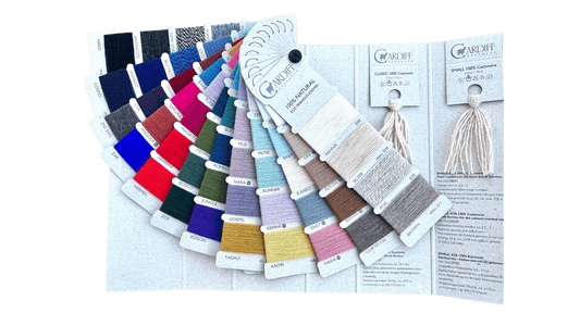 Color card cashmere yarns